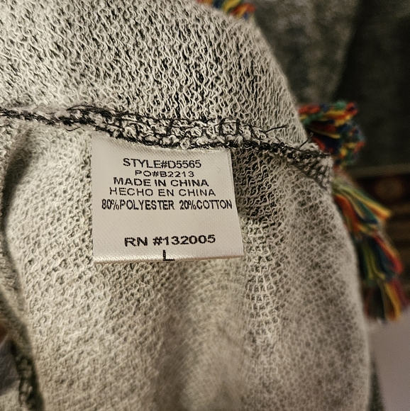 Entro Melange Shift Dress Women Aztec Tapestry Round Neck Knit Gray Size Large - Picture 5 of 5